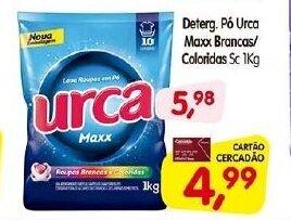 Cercadão Deterg. po Urca Maxx Brancas/ Coloridos sc 1kg oferta