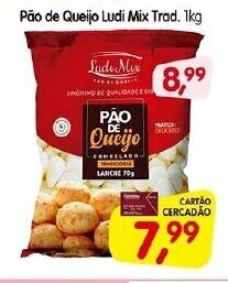 Cercadão Pao de Queijo Ludi Mix Trad. 1kg oferta