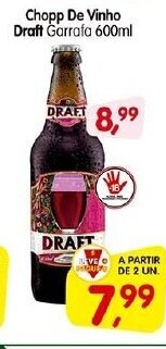 Cercadão Chopp de Vinho Draft 600ml oferta