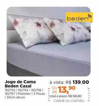 Lojas TaQi Jogo De Cama Beden Casal oferta