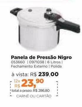 Panela De Pressao Nigro