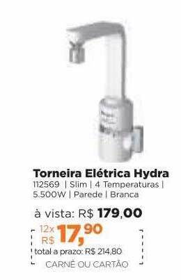 Lojas TaQi Torneira Elétrica Hydra oferta