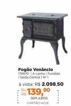 Lojas TaQi Fogão Venâncio oferta