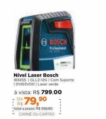 Lojas TaQi Nivel Laser Bosch oferta