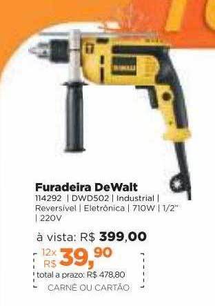 Lojas TaQi Furadeira Dewalt oferta