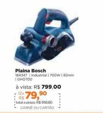 Lojas TaQi Plaina Bosch oferta