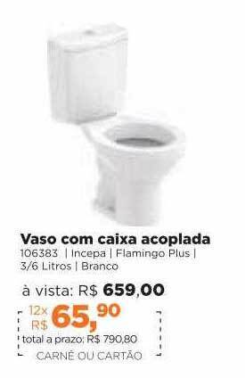 Lojas TaQi Vaso Com Caixa Acoplada oferta
