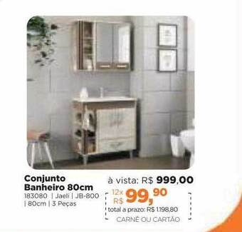 Lojas TaQi Conjunto Banheiro 80cm oferta
