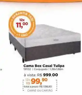 Cama Box Casal Tulipa
