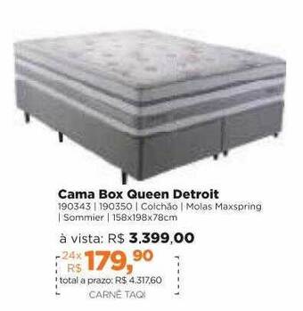Cama Box Queen Detroit