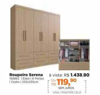 Lojas TaQi Roupeiro Serena oferta