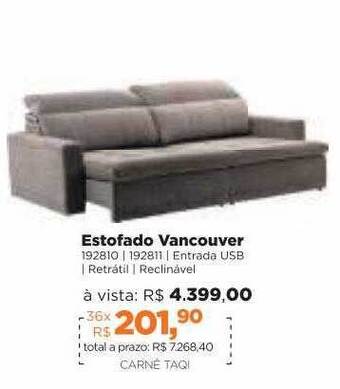 Lojas TaQi Estofado Vancouver oferta