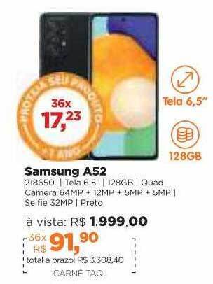 Lojas TaQi Samsung A52 oferta