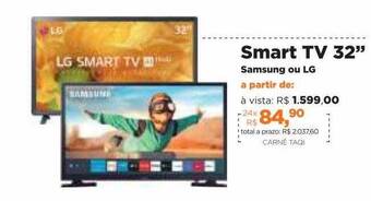 Lojas TaQi Smart Tv 32 oferta