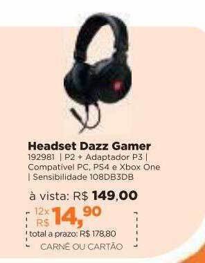 Headset Dazz Gamer