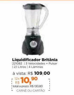 Lojas TaQi Liquidificador Britânia oferta