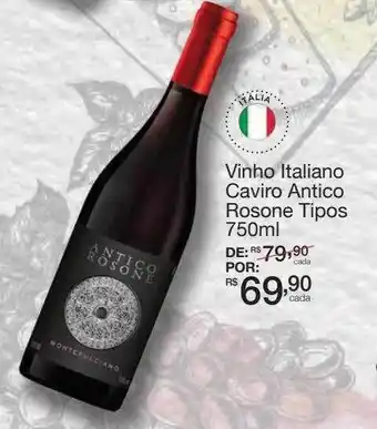 Mambo Vinho Italiano Caviro Antico Rosone Tipos oferta