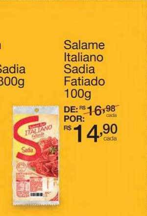 Mambo Salame Italiano Sadia Fatiado oferta