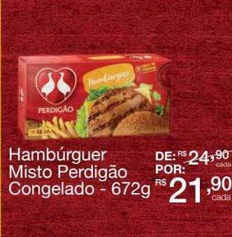 Mambo Hambúrguer Misto Perdigão Congelado oferta