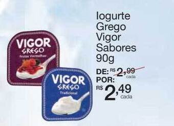 Mambo Iogurte Grego Vigor Sabores oferta