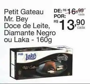 Petit Gateau Mr. Bey Doce De Leite Diamante Negro Ou Laka