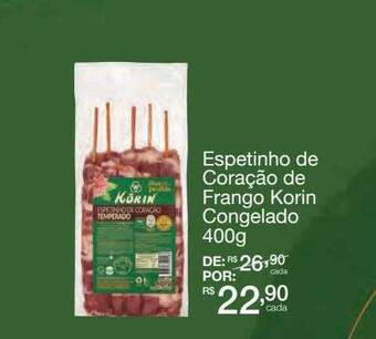 Mambo Espetinho De Coração De Frango Korin Congelado oferta