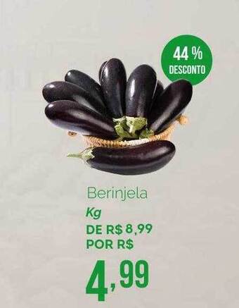 Oba Hortifruti Berinjela Kg 44% Desconto oferta