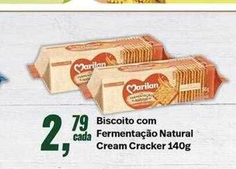 Biscoito Com Fermentação Natural Cream Cracker