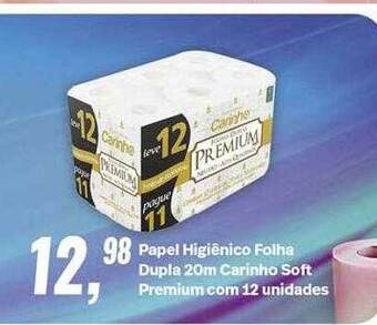 Rede Multi Market Papel Higiênico Folha Dupla Carinho Soft Premium Com 12 oferta