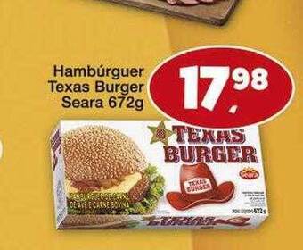 Rede Multi Market Hambúrguer Texas Burger Seara oferta