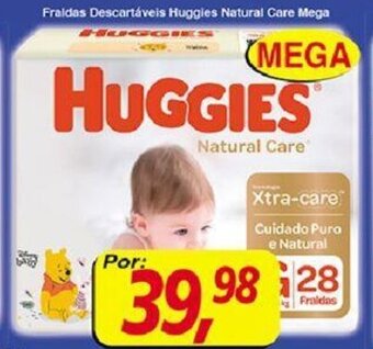 Supermercados Guanabara Fraldas descartaveis huggies Natural Care Mega oferta