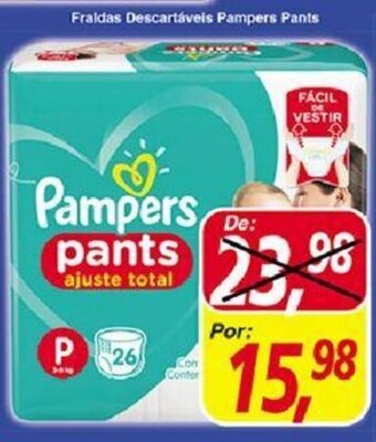 Supermercados Guanabara Fraldas Descartaveis Pampers Pants oferta