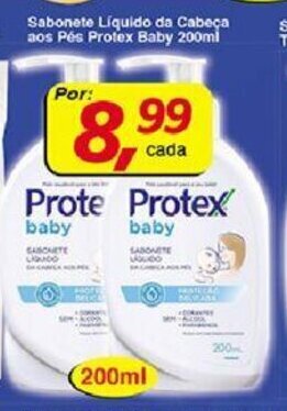 Supermercados Guanabara Sabonete Liquido da Cabeca aos Pes Protex Baby Refil 200ml oferta