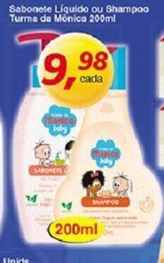 Supermercados Guanabara Sabonete liquido ou Shampoo Turma da Monica 200ml oferta
