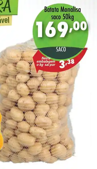 Vencedor Atacadista Batata Monalisa saco 50kg oferta