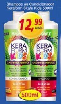 Supermercados Guanabara Shampoo ou condicionador Keraform Skafe Kids 500ml oferta
