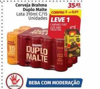 Supermercados Cidade Canção Cerveja Brahma Duplo Malte oferta