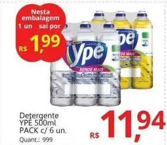 Supermercados Koch Detergente Ypê Pack C 6 Un. oferta