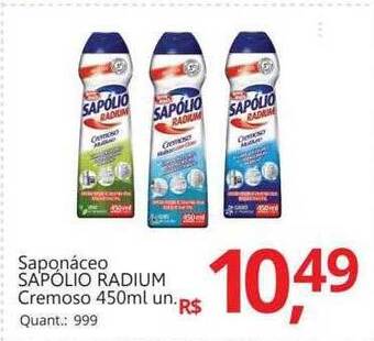 Supermercados Koch Saponáceo Sapolio Radium Cremoso oferta