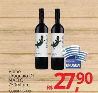 Supermercados Koch Vinho Uruguaio Di Mallo oferta