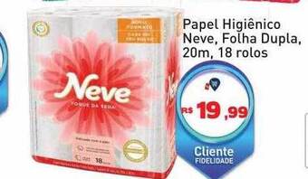 Tonin Superatacado Papel Higiênico Neve Folha Dupla 20m 18 Rolos oferta