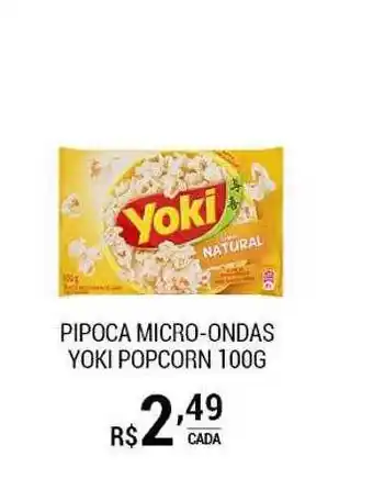 San Michel Supermercados Pipoca Micro-ondas Yoki Popcorn oferta