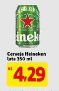Extra Supermercado Cerveja Heineken lata 350ml oferta