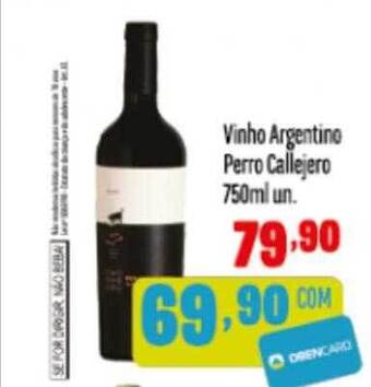Rede Top Vinho Argentino Perro Callejero oferta