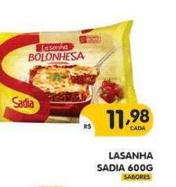 Supermercados Real Lasanha Sadia oferta