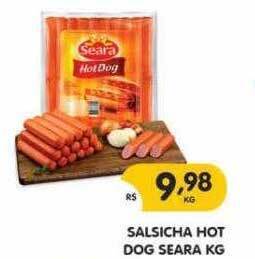 Supermercados Real Salsicha Hot Dog Seara oferta
