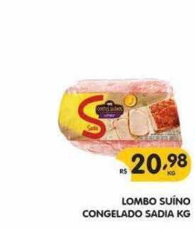 Supermercados Real Lombo Suíno Congelado Sadia oferta