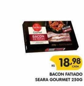 Supermercados Real Bacon Fatiado Seara Gourmet oferta