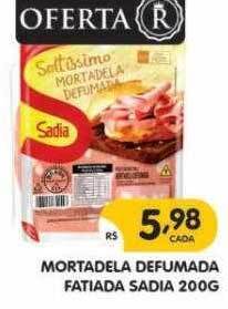 Supermercados Real Mortadela Defumada Fatiada Sadia oferta