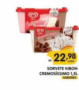 Supermercados Real Sorvete Kibon Cremosíssimo oferta
